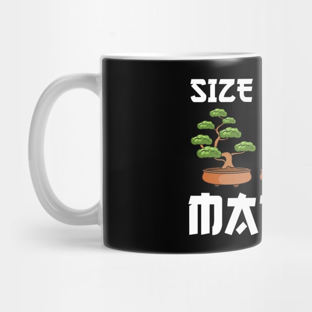 Funny Size Doesn't Matter Small Bonsai Tree Plant by theperfectpresents